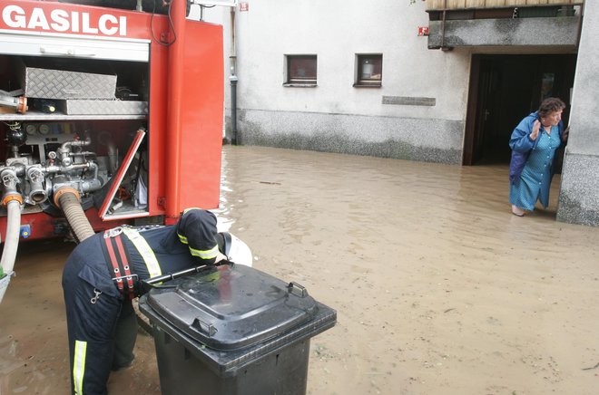 Na Vrhniki so poplave v letih 2007 in 2010 prizadele številne prebivalce. Foto Vogel Voranc
