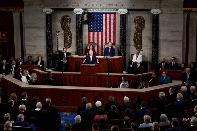 Velika dvorana ameriškega predstavniškega doma. Foto Saul Loeb/Afp
