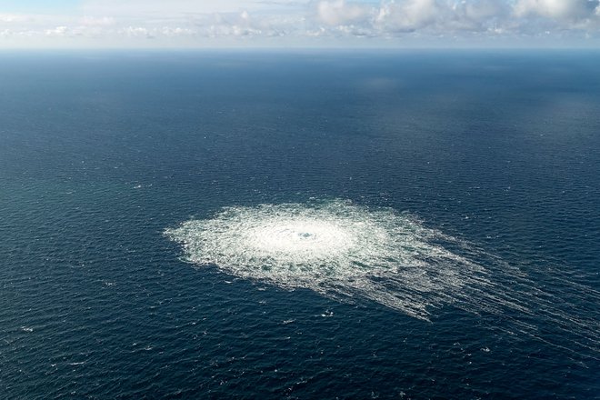 Septembra lani je tri krake plinovoda v bližini danskega otoka Bornholm poškodovalo podstavljeno razstrelivo. FOTO:&nbsp;Handout Afp
