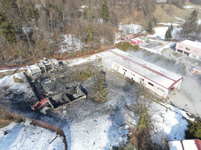 Požarišče. FOTO: Civilna Zaščita Vrhnika
