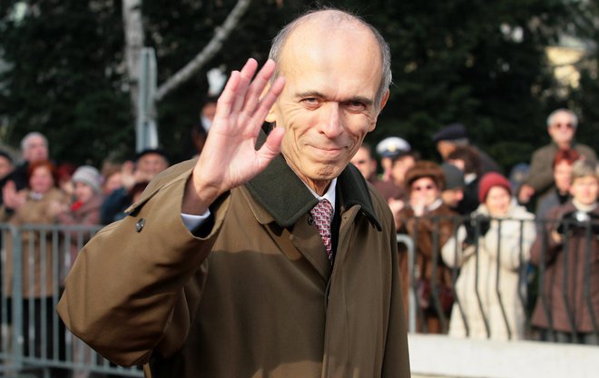 Janez Drnovšek se je decembra 2007 ob koncu predsedniškega mandata poslovil od državljank in državljanov. FOTO: Matej Družnik
