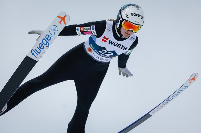 Ema Volavšek je osvojila 12. mesto v nordijski kombinaciji. FOTO: Matej Družnik
