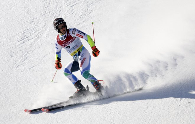 Žan Kranjec ne more biti zadovoljen z veleslalomom v ZDA. FOTO:&nbsp;Leonhard Foeger/Reuters
