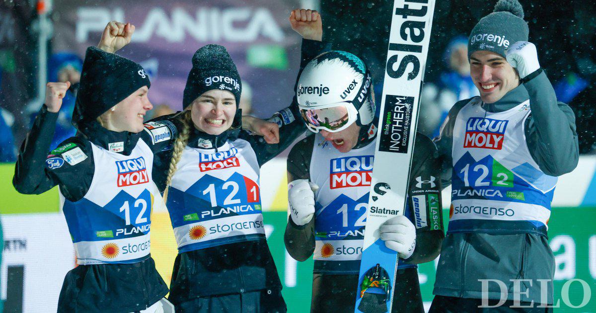 Nika, Ema, Timi und Anže brachten in Planica die erste Medaille nach Slowenien