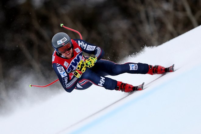 Viking Aleksander Aamodt Kilde je prvi smukaško priplul v smučarsko Ameriko. FOTO: Sean M. Haffey/AFP
