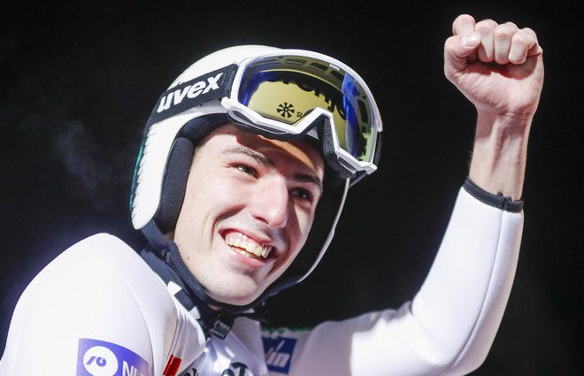 Timi Zajc je postal svetovni prvak na veliki skakalnici. FOTO: Matej Družnik
