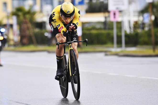 Povsem ravninska trasa Primožu Rogliču ni najbolj ustrezala. FOTO: Fabio Ferrari/LaPresse
