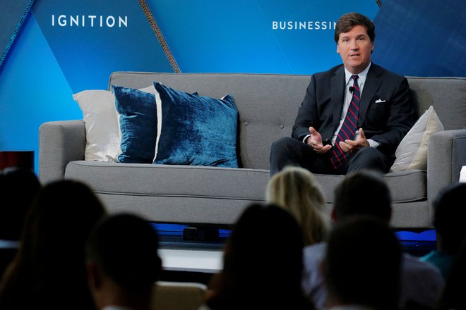 Konservativni voditelj Tucker Carlson FOTO: Lucas Jackson/Reuters
