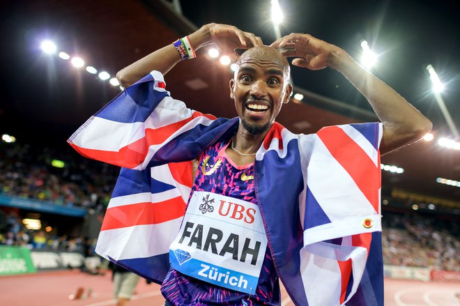 Mo Farah je štirikratni olimpijski prvak. FOTO: Fabrice Coffrini/AFP
