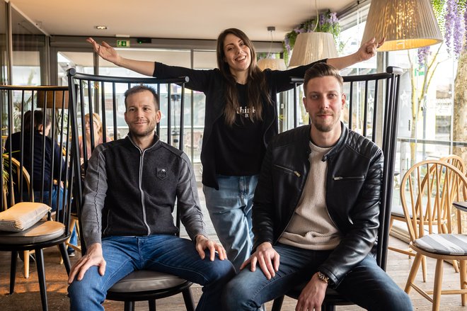 Jedro zasedbe I. C. E. so Tine Janžek, Matej Sušnik, Renata Mohorič, Tilen&nbsp;Miklavec&nbsp;in Grega Robiča.&nbsp;FOTO: Jan Jneko
