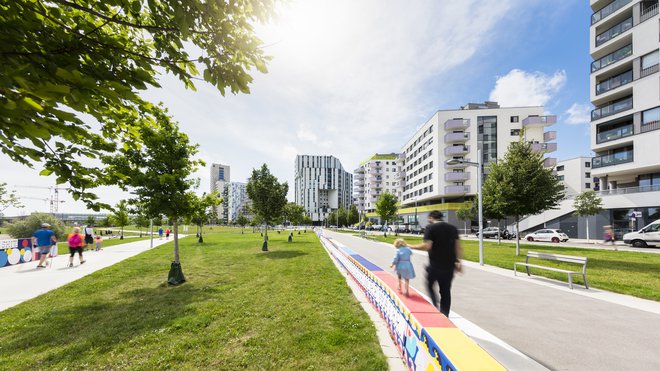 Aspern urejajo na območju prvega dunajskega letališča. FOTO: Daniel Hawelka
