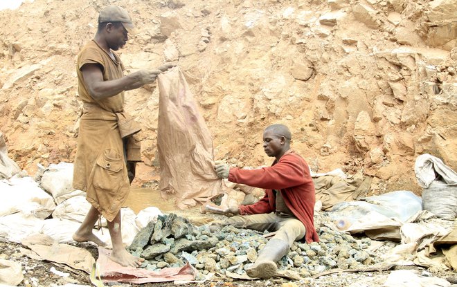 Rudnik kobalta Tilwizembe v provinci Lualaba FOTO: Kenny Katombe/Reuters

