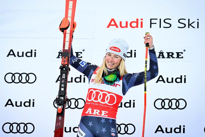 Mikaela Shiffrin je spisala novo poglavje smučarske zgodovine. FOTO: Reuters
