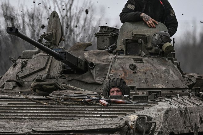 V Bahmutu poteka najdaljša in najbolj krvava bitka ruske invazije na Ukrajino.&nbsp;FOTO: Aris Messinis/AFP
