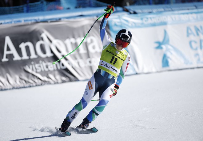 Ilka Štuhec se je od lepe sezone v Andori poslovila z zmago. FOTO:&nbsp;Albert Gea/Reuters
