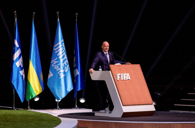 Gianni Infantino je prvi mož svetovnega nogometa že od leta 2016. FOTO:Jean Bizimana/Reuters
