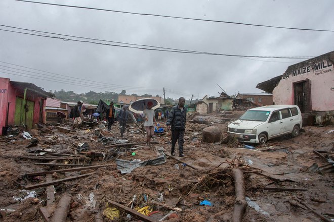 Ciklon Freddy je najhuje prizadel južni del Malavija. FOTO: Amos Gumulira/AFP
