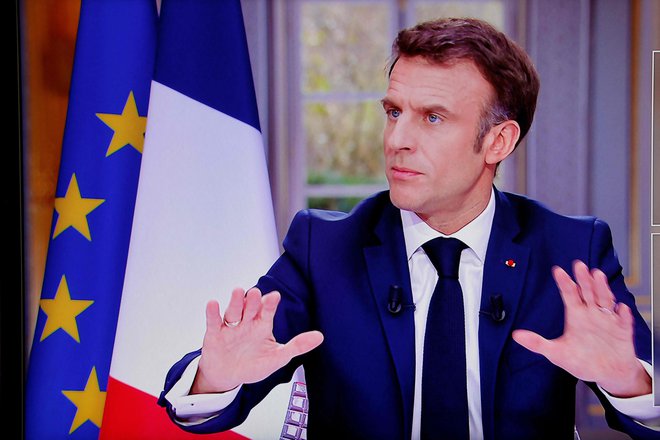 Predsednik Emmanuel Macron je&nbsp;pojasnil, kakšno Francijo hoče. FOTO:&nbsp;Ludovic Marin/AFP
