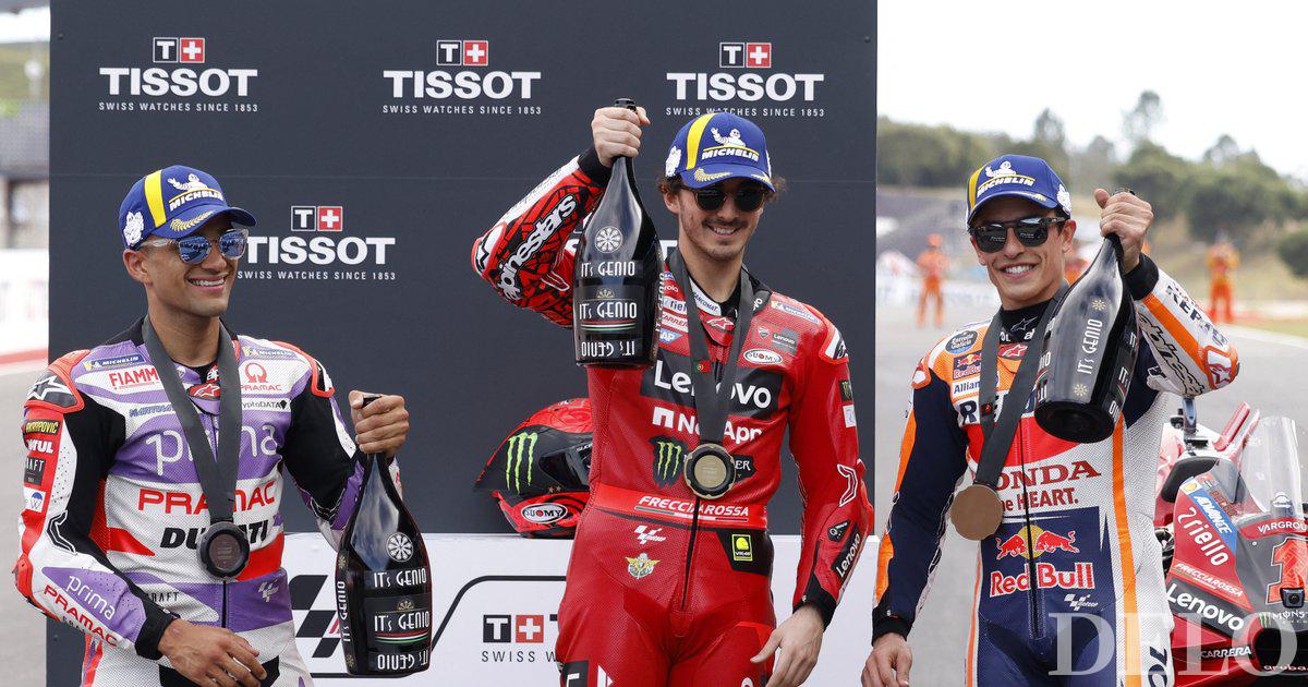 Bagnaia venceu a histórica primeira corrida de sprint em Portugal