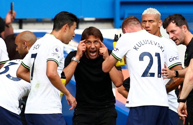 Antonio Conte ni bil zadovoljen s pristopom igralcev. FOTO: David Klein/Reuters

