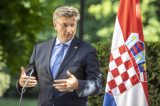 Hrvaški premier Andrej Plenković prihaja na delovni obisk v Slovenijo, kar pomeni, da ni pričakovati pomembnejših rezultatov srečanja.. FOTO: Voranc Vogel/Delo