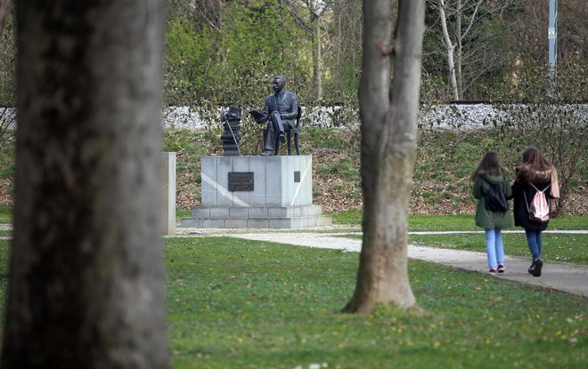 Spomenik generalu Maistru v parku v Ljutomeru FOTO: Tadej Regent