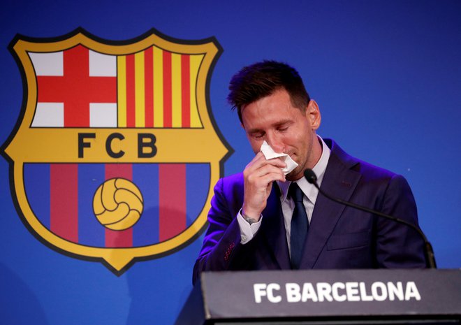 Ali se bo zjokal tudi ob morebitni vrnitvi v Barcelono? FOTO: Albert Gea/Reuters