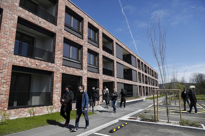 Stanovanska soseska Rakova jelša II. je tik ob Ljubljanici, do katere pa pred državnega zemljišča ni urejenega dostopa. FOTO: Leon Vidic/Delo