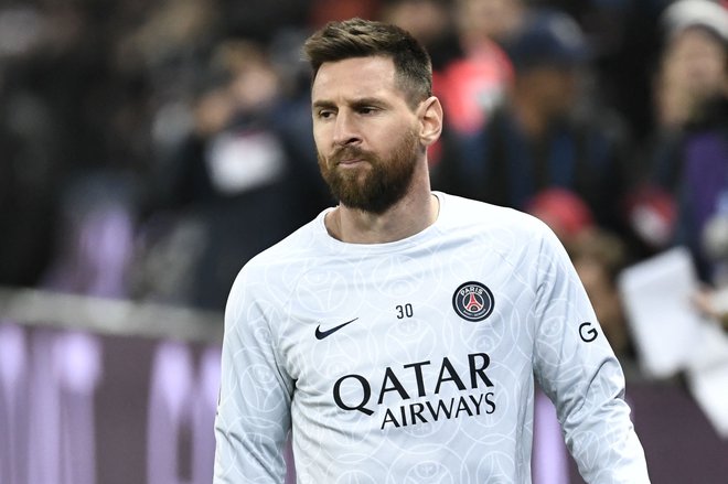 Lionel Messi zdaj igra v Parizu za katarske milijone. FOTO: Stephane De Sakutin/AFP