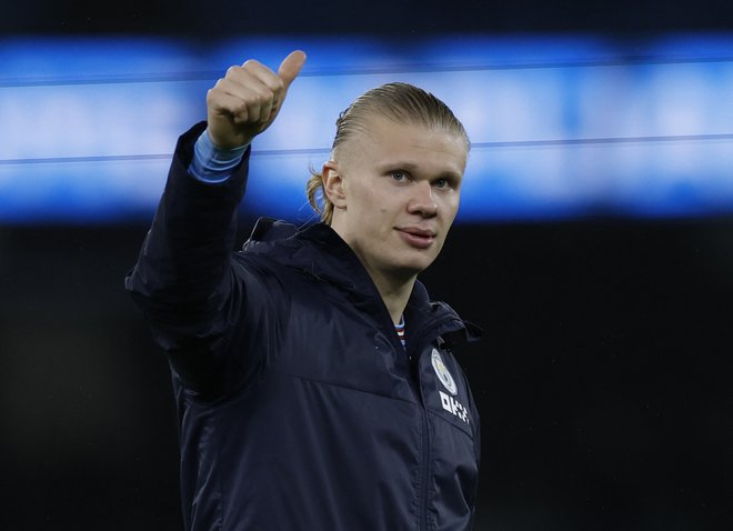 Erling Haaland trese mreže kot za stavo. FOTO: Jason Cairnduff/Reuters