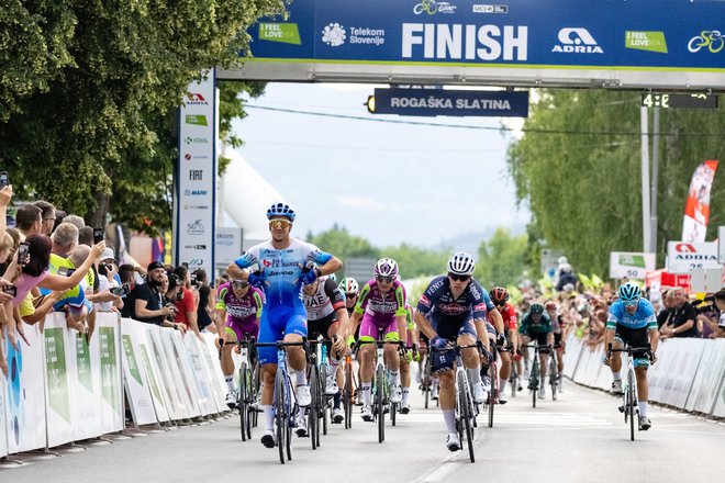 V Rogaški Slatini  je lani z Mezgečevo pomočjo zmagal Groenewegen. FOTO: Matic Klanšek Velej/Sportida