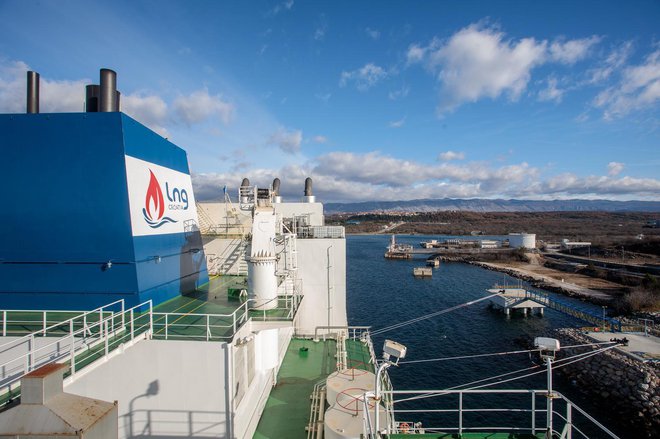 LNG terminal na Krku bo povečan, kar pomeni, da bodo v zaledne države lahko poslali več plina. FOTO: Nel Pavletic/Pixsell
