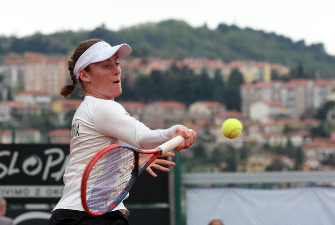 Tamara Zidanšek na Obali vedno uživa in tako je bilo tudi zdaj. FOTO: Borut Živulovič/Reuters