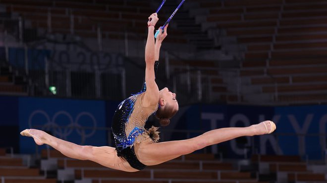 Jekaterina Vedenejeva spet navdušuje z eleganco. FOTO: Lindsey Wasson/Reuters