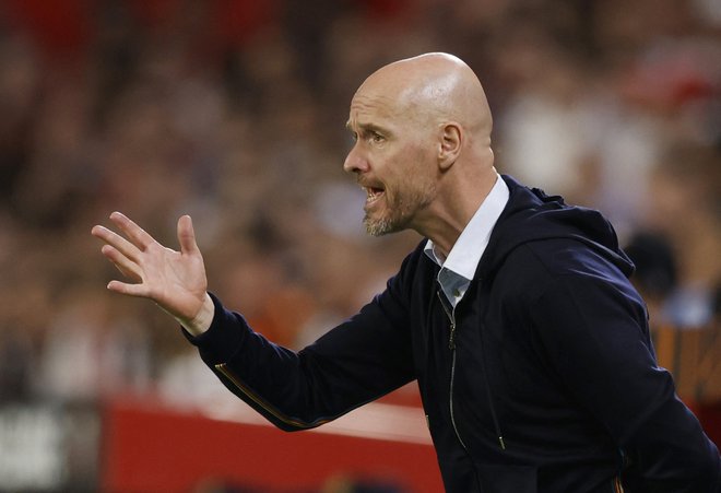 Erik ten Hag želi premagati City in osvojiti pokal FA. FOTO: Marcelo Del Pozo/Reuters