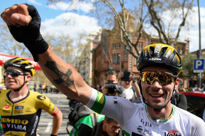 Primož Roglič je letos slavil zmagi na obeh dirkah, na katerih je nastopil, Tirreno–Adriatico in po Kataloniji. FOTO: Josep Lago/AFP