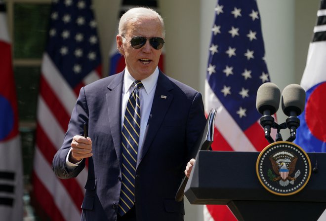 Joe Biden bo znova kandidiral za predsednika ZDA. FOTO: Kevin Lamarque/Reuters