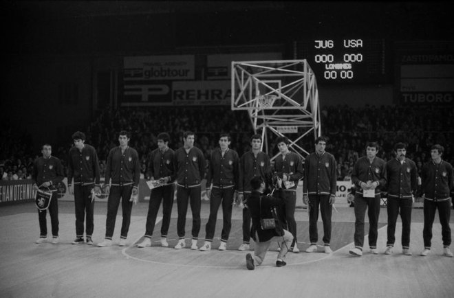 Jugoslovanska reprezentanca na SP v Ljubljani 1970. FOTO: Miloš Švabić