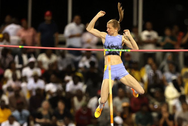 Tina Šutej se je izkazala z drugim mestom. FOTO: Ibraheem Al Omari/Reuters