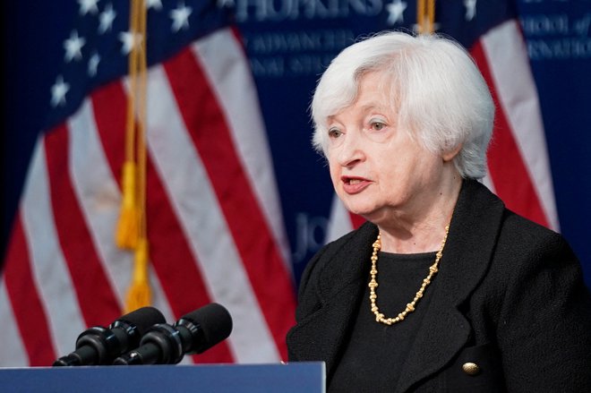 Finančna ministrica Janet Yellen je napovedala skorajšnjo nesposobnost odplačevanja dolga in drugih obveznosti. FOTO: Sarah Silbiger/Reuters