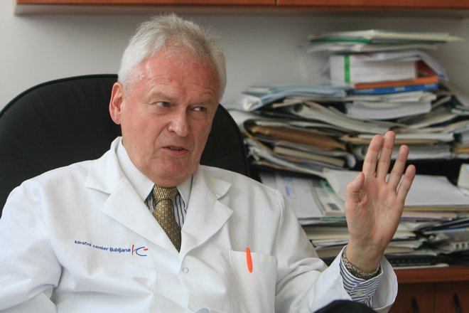 Akademik dr. Uroš Skalerič na ljubljanski Medicinski fakulteti leta 2009. FOTO: Uroš Hočevar/Delo