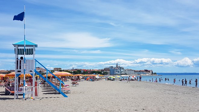 Plaža Azzurra v Gradežu. FOTO: Marko Feist/Slovenske novice