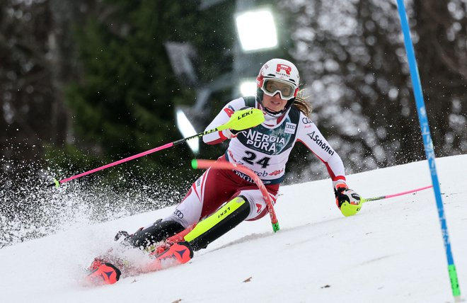 Marie-Therese Sporer je v prejšnji zimi najvišje posegla s 16. mestom v Leviju. FOTO: Antonio Bronić/Reuters