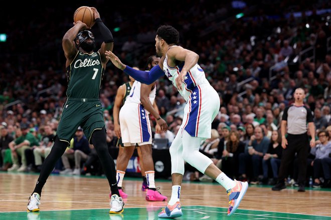 Jaylen Brown je največji zmagovalec izbora All NBA, z njim si je prislužil najdražjo pogodbo v zgodovini lige. FOTO: AFP