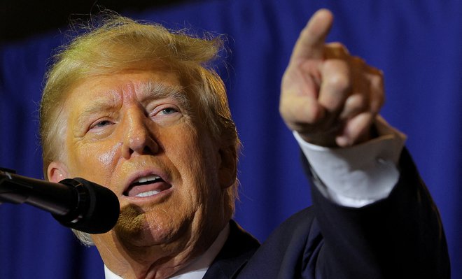 Nekdanji republikanski predsednik Donald Trump. Foto Brian Snyder/Reuters
