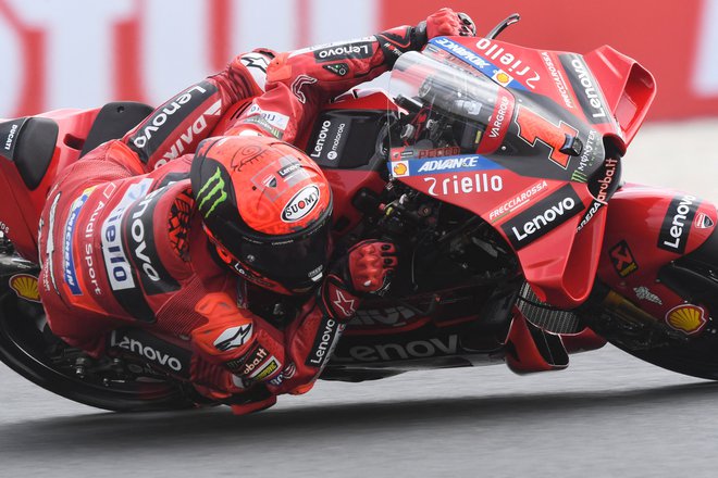 Francesco Bagnaia je bil najboljši v kvalifikacijah. FOTO: Jean-francois Monier/AFP