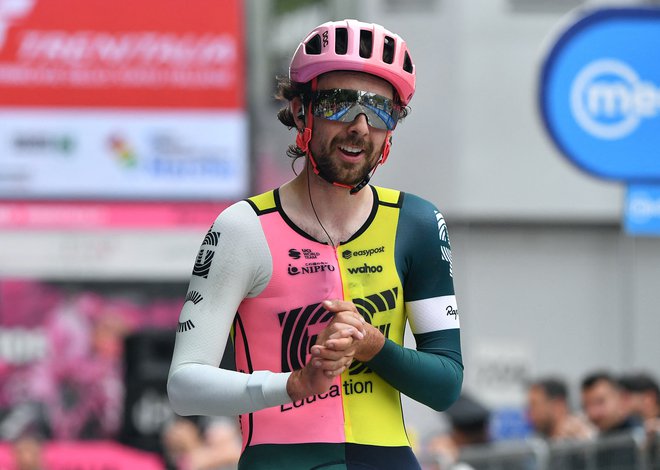 Ben Healy (EF Education-EasyPost) je danes dobro »opral« tekmece. FOTO: Jennifer Lorenzini Reuters