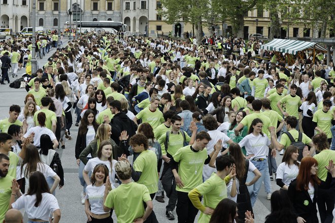 Pri letošnji ulični četvorki je sodelovalo 21 slovenskih mest, največ udeležencev je bilo v Ljubljani. FOTO: Jože Suhadolnik/Delo