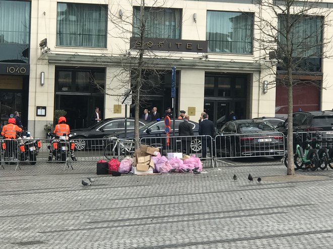 Vsakdanji prizor z bruseljskih ulic. FOTO: Janez Vouk