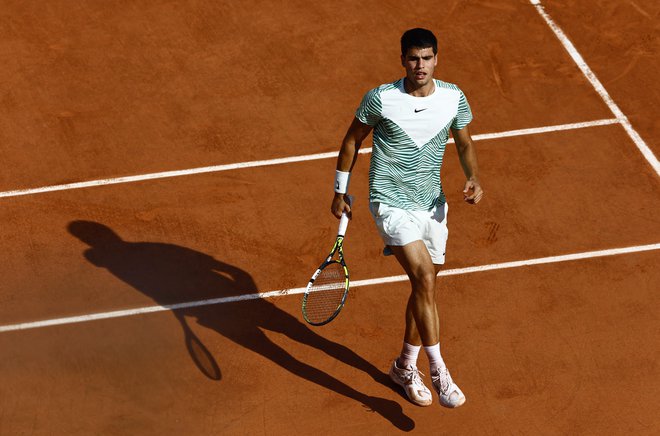 Carlos Alcaraz po poškodbi ni bil več pravi. FOTO: Clodagh Kilcoyne/Reuters